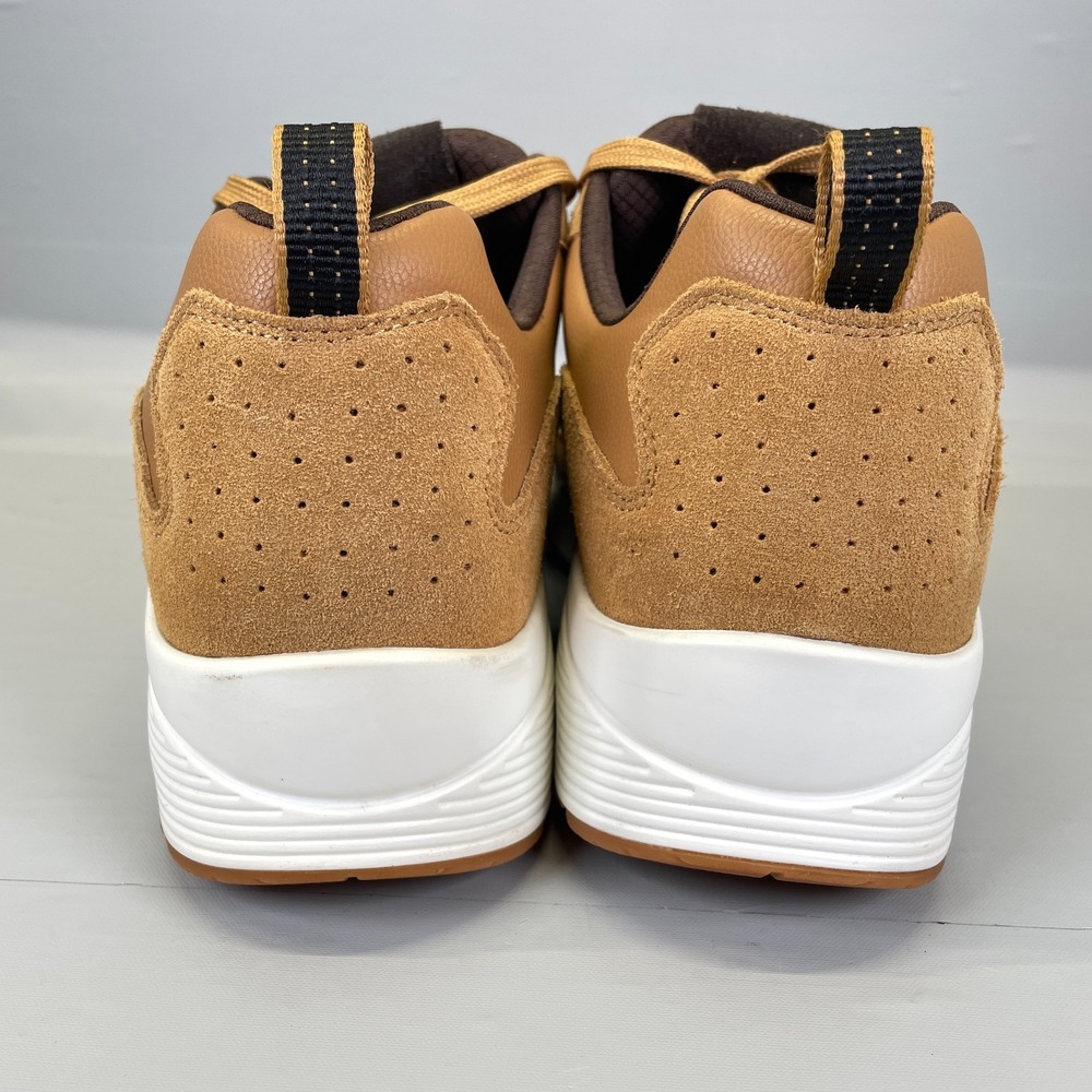 Skechers Uno Stacre Shoes Mens Size 13 Brown Leather Lace Up Comfort Sneakers - Picture 5 of 10